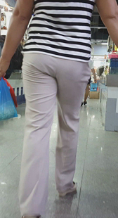 重口味白西裤大妈