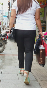 重口味西裤大妈臀