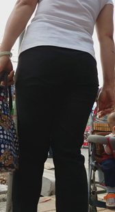街拍重口味黑裤