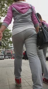 呢绒灰裤重口味大妈