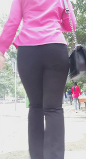 高跟西裤大宽臀美少妇