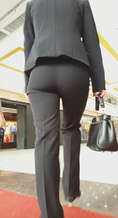 性感圆臀西裤制服