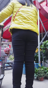 重口味打底裤大屁股