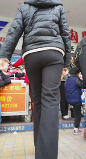 西裤大宽臀紧内痕