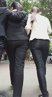 街拍西裤三少妇