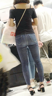 紧身蓝牛性感女神姐姐跟姐