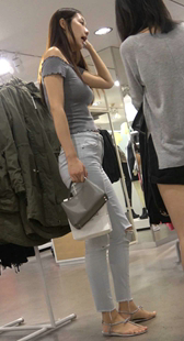 仙女气质紧身裤美女