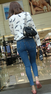 性感蓝牛美臀美女