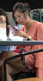 粉色短裙性感美女