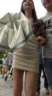 短裙高跟完美身材高颜值美女