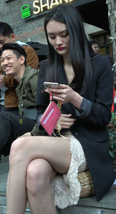 性感美腿连衣裙美女