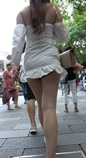 连衣超短裙热裤长腿美女