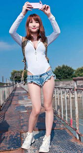 肉丝美妞轻水的海鸥岛旅行