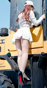 惠州海边度假超短裙肉丝网红艾小青