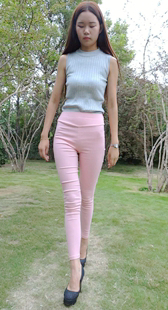 小美紧臀粉裤模拍