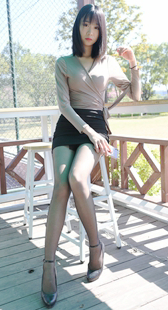 黑丝高跟超短裙靓丽OL