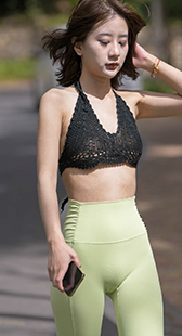 极品骆驼趾金三角模特