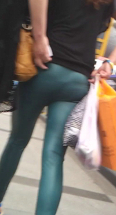 超紧皮裤圆又紧