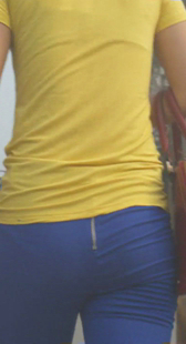 高挑打底破裤有点紧