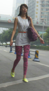 打底裤看清晰内痕