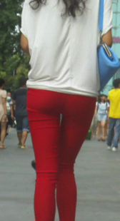 打底红裤小妹火辣