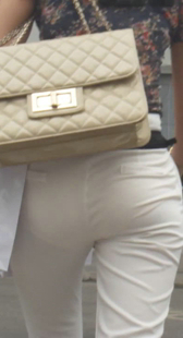 高挑OL白领透明内痕