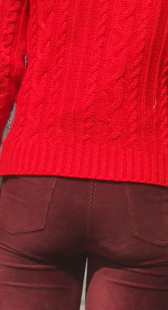 紧身呢绒屁股大夹紧