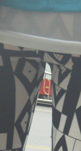 跟拍条纹小少妇