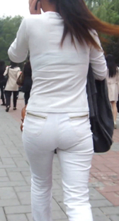 白裤少妇内痕超紧