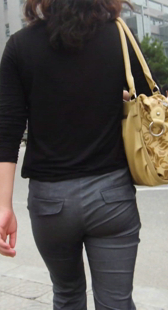 黑裤少女屁股大