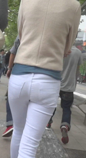 紧身白布少妇身材好