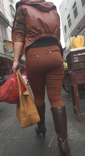 超紧布裤少妇屁股大