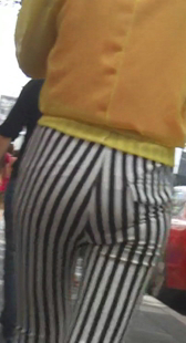 高跟长腿斑马裤