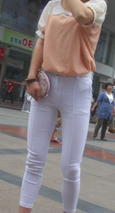 性感紧身包臀少妇三角区