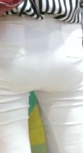 超市白裤紧内痕