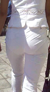 小高跟西裤透内痕