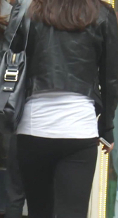 超紧打底裤紧内痕