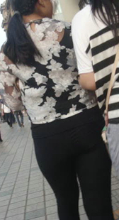 打底黑裤大妈级