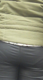 性感皮裤清晰内痕