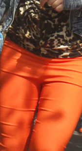 橘红打底裤美三角