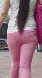 性感白裤粉裤小少妇