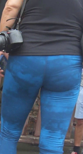 重口味蓝裤大妈巨臀