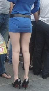 性感紧身包裙清晰内痕