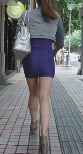 高跟配超短裙又紧真性感