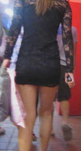 蕾丝连衣裙真是性感