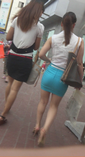 街拍超短裙玉腿真性感