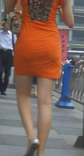 超短包裙超清晰内痕OL少妇