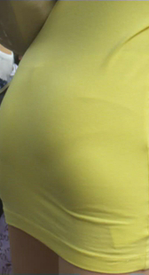 街拍紧身包臀清晰内痕OL