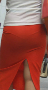 包臀性感分叉圆臀