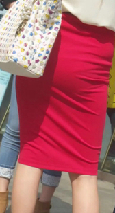 性感红裙包臀OL